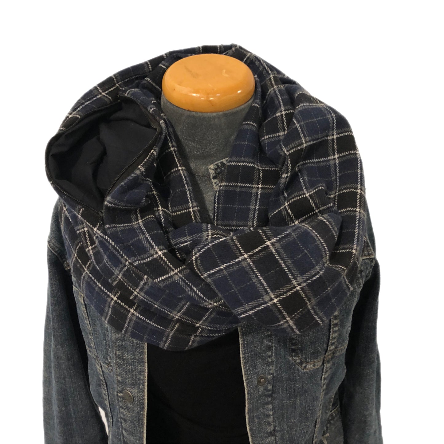 Hidden pocket infinity scarf