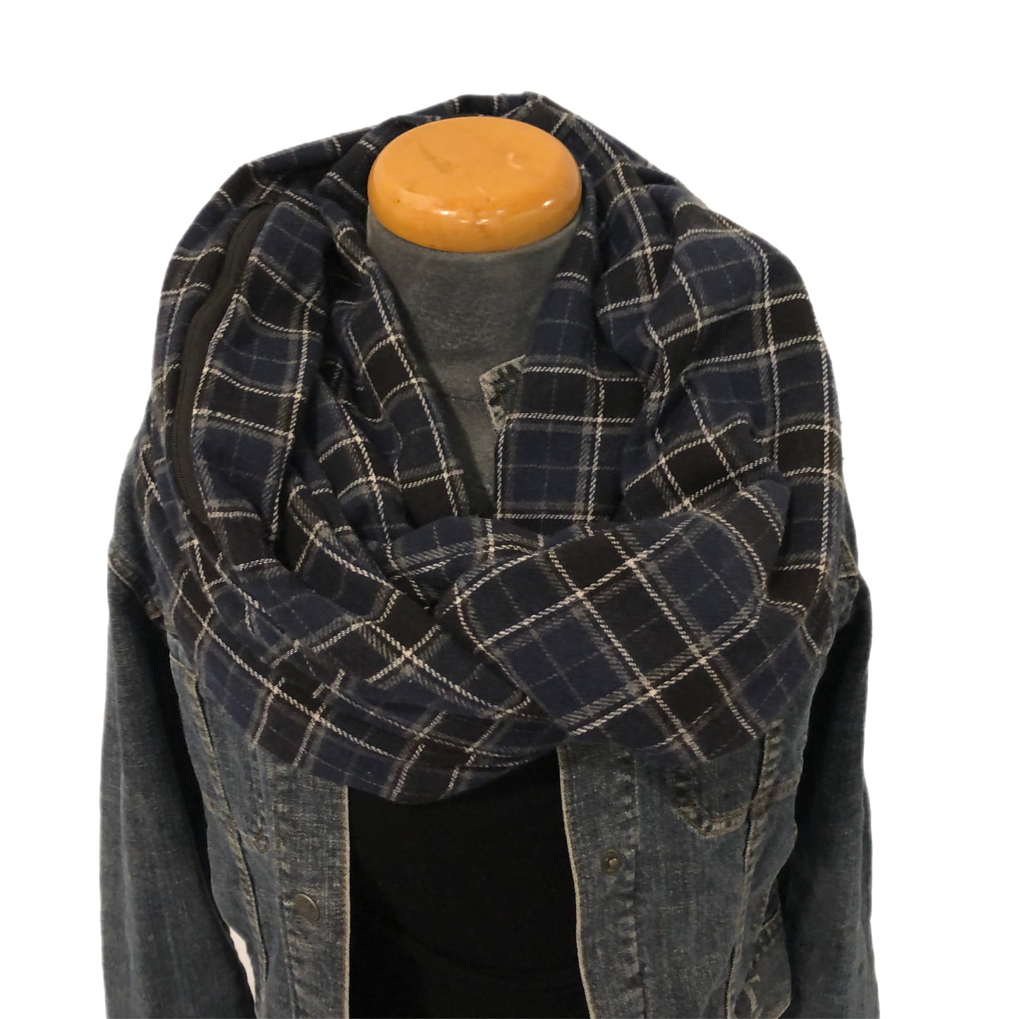 Hidden pocket infinity scarf
