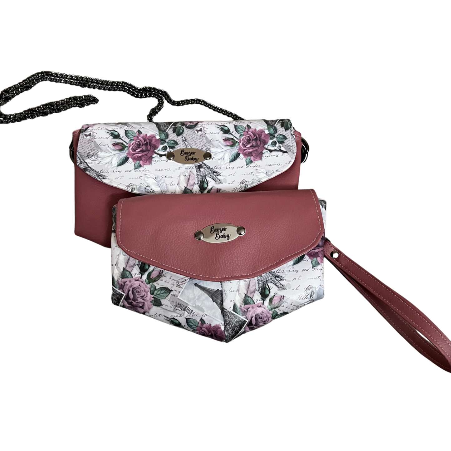 Skye Crossbody and Wristlet - Paris Rose