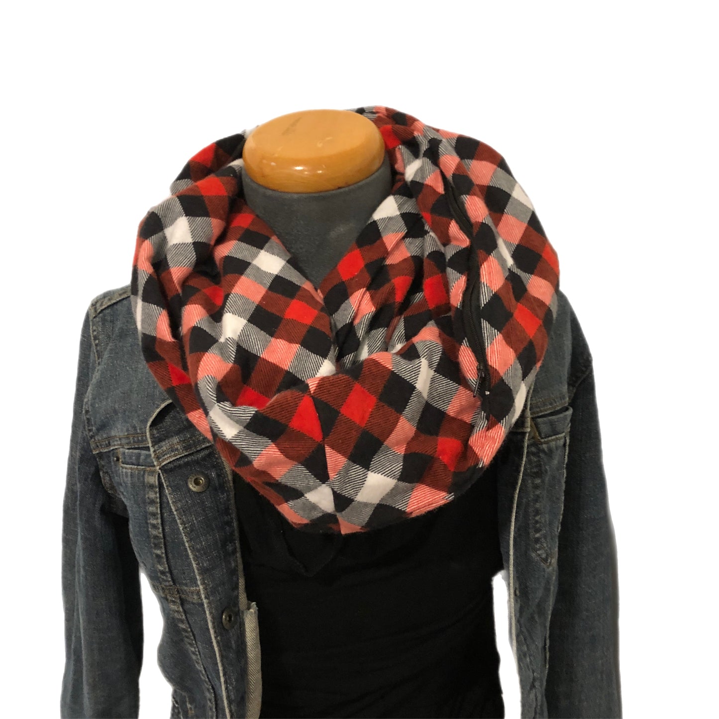 Hidden pocket infinity scarf