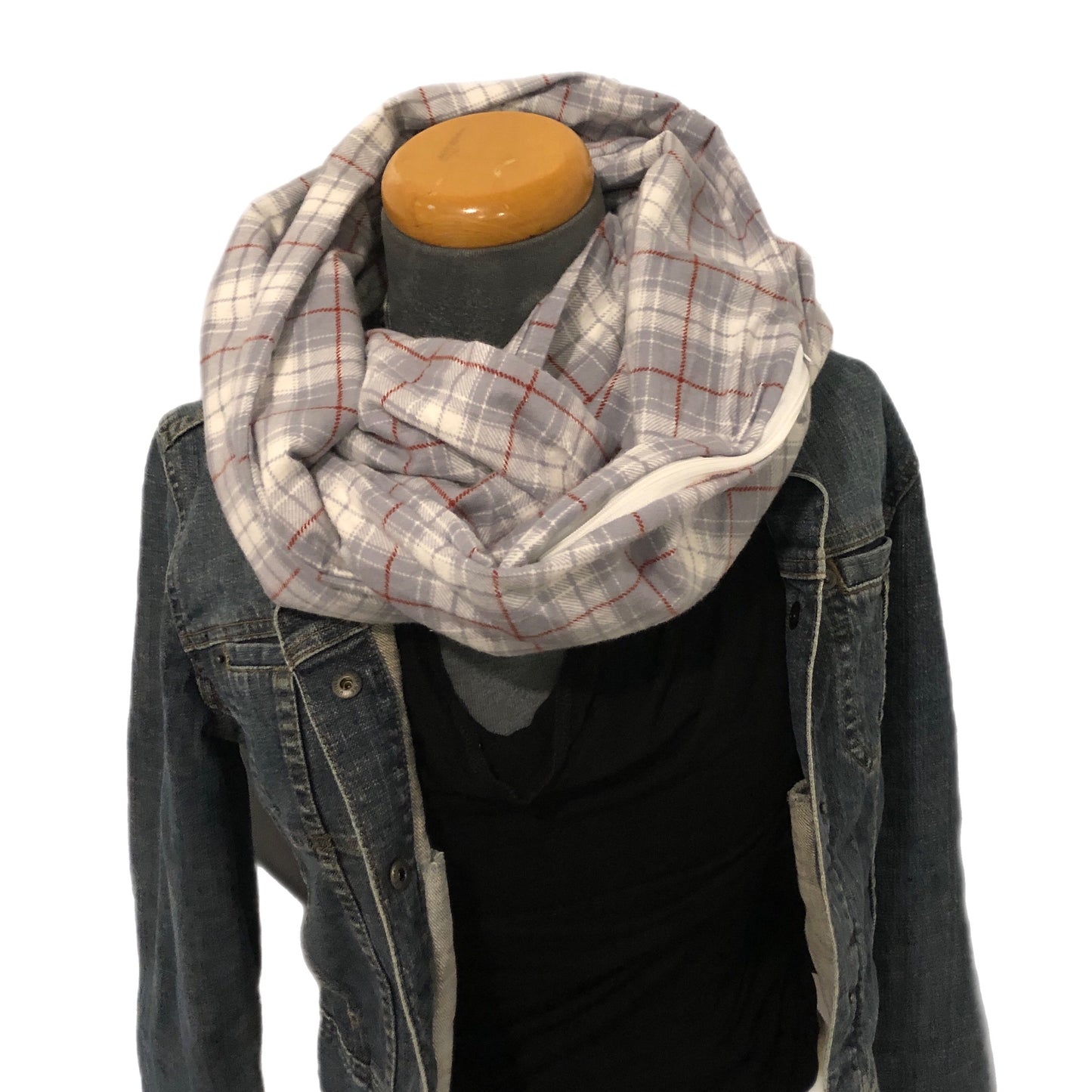 Hidden pocket infinity scarf