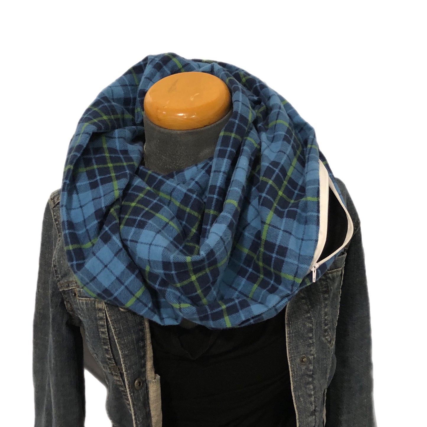 Hidden pocket infinity scarf