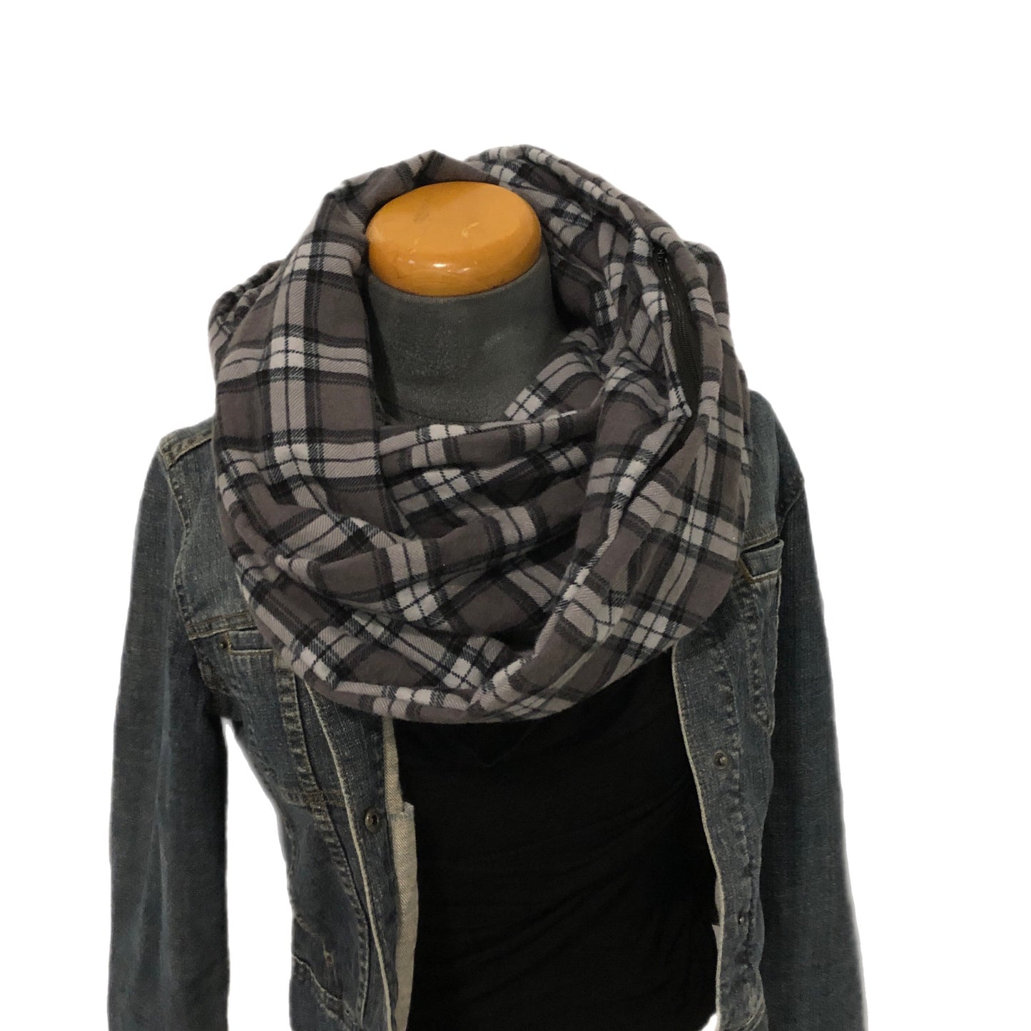 Hidden pocket infinity scarf