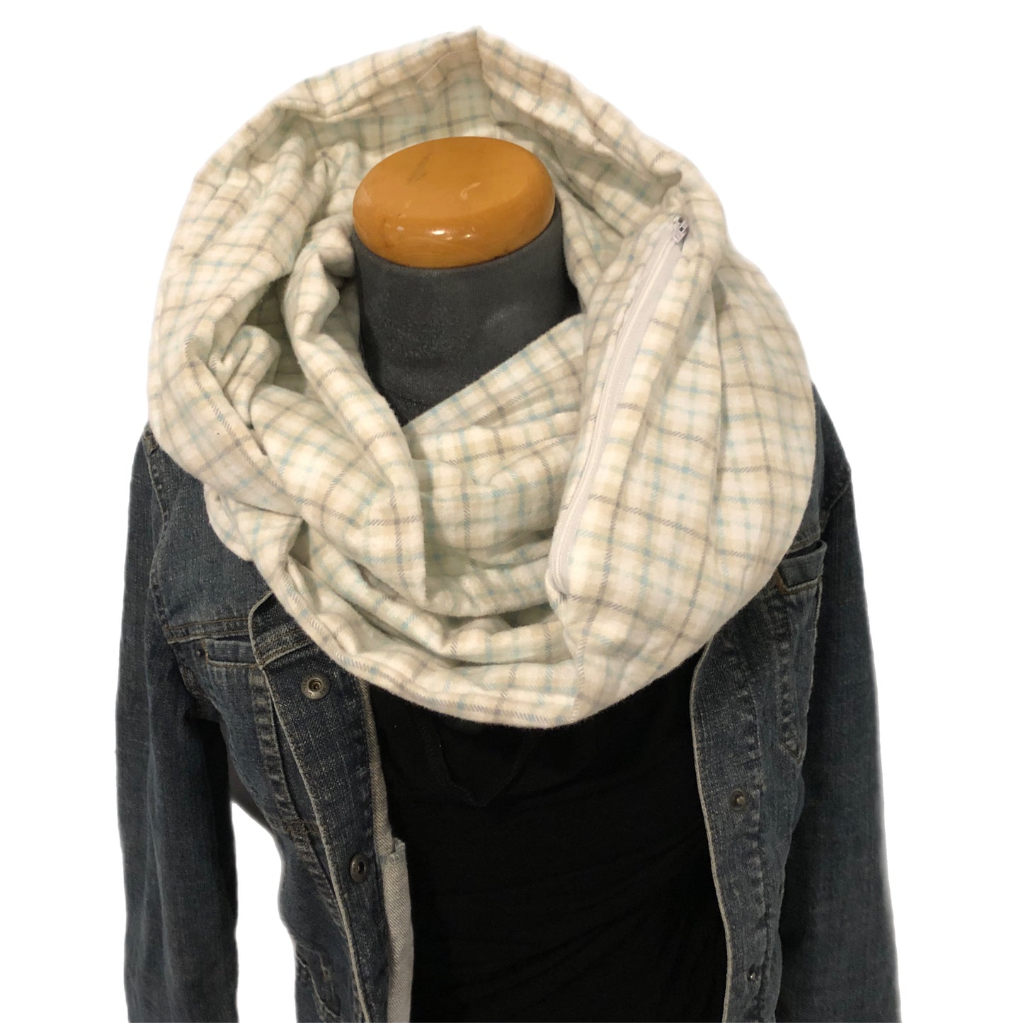 Hidden pocket infinity scarf