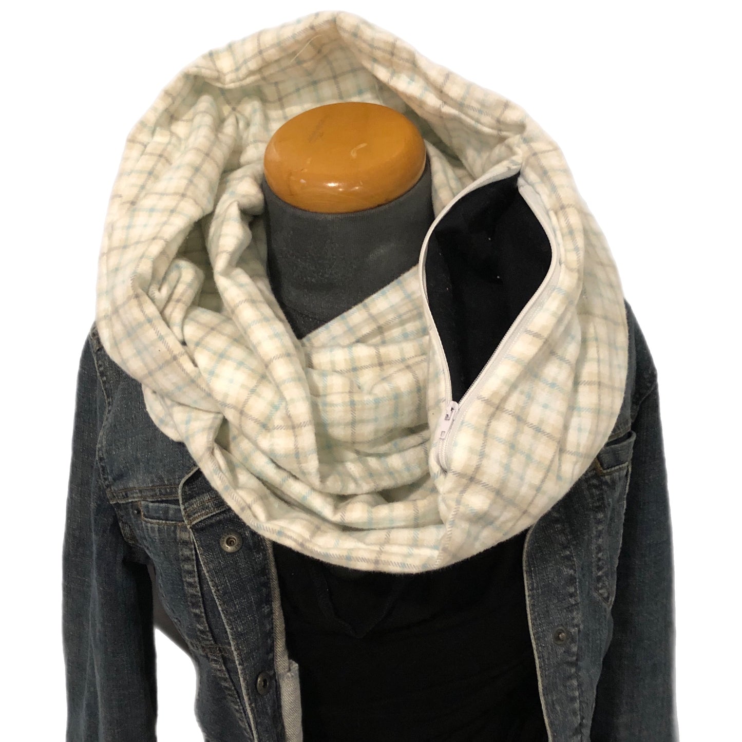 Hidden pocket infinity scarf